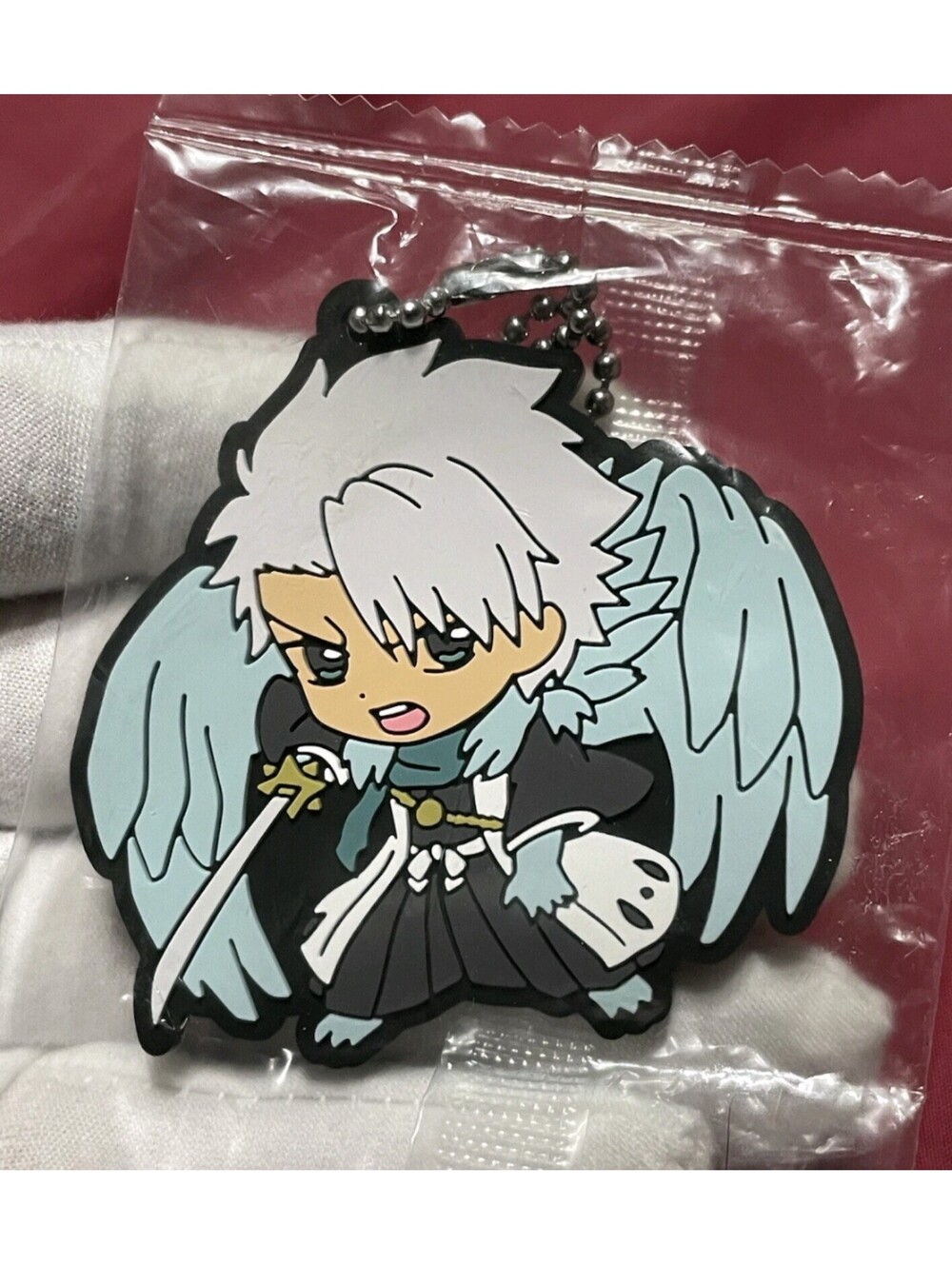 Toshiro Hitsugaya Bleach Capsule Rubber Mascot Keychain Bandai From Japan F/S